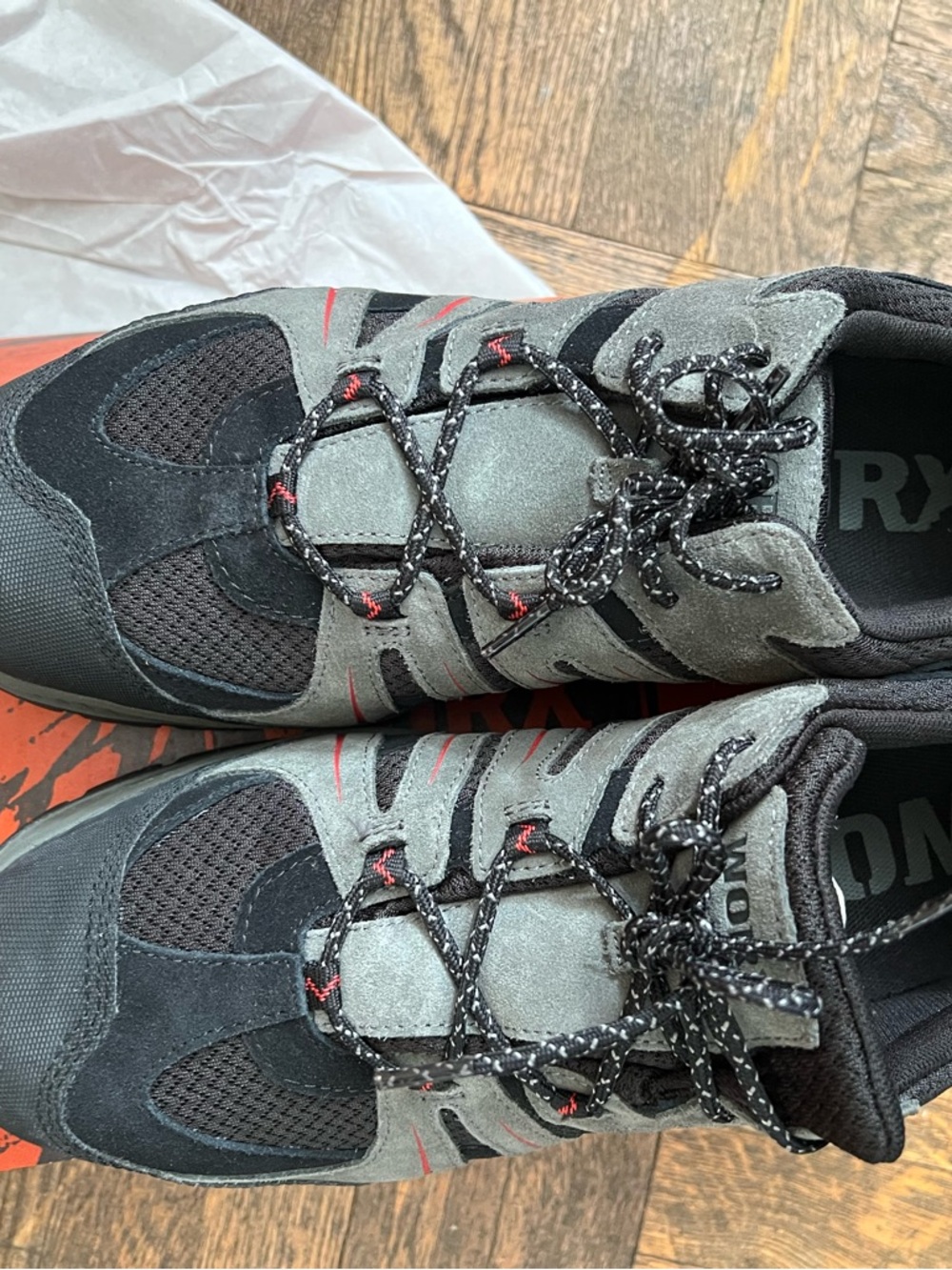 Worx by Red Wing Shoes Men's Steel toe Work Shoes -GREY/BLACK NEW IN BOX - Picture 4 of 8